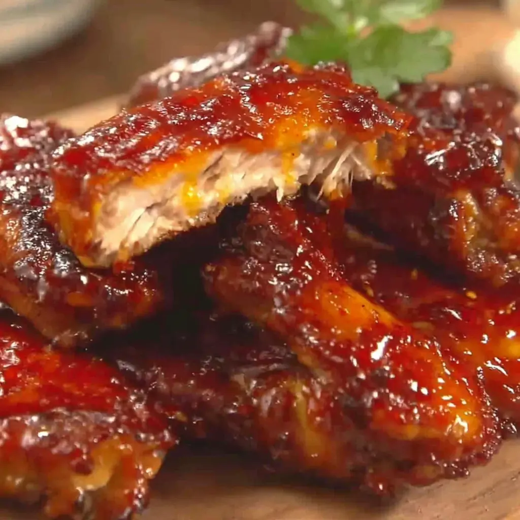 honey sriracha chicken wings final presentation