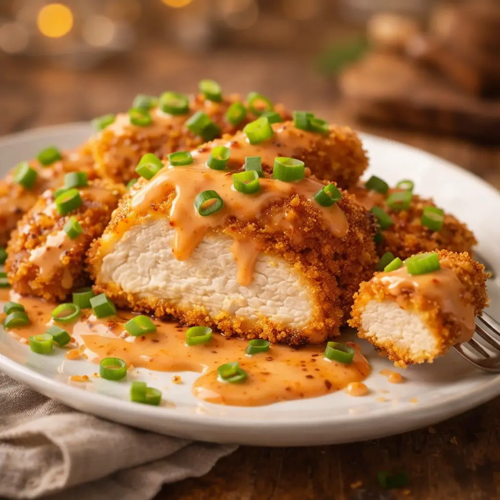 air fryer bang bang chicken breast final presentation