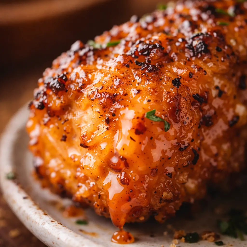 air fryer bang bang chicken healthy close up