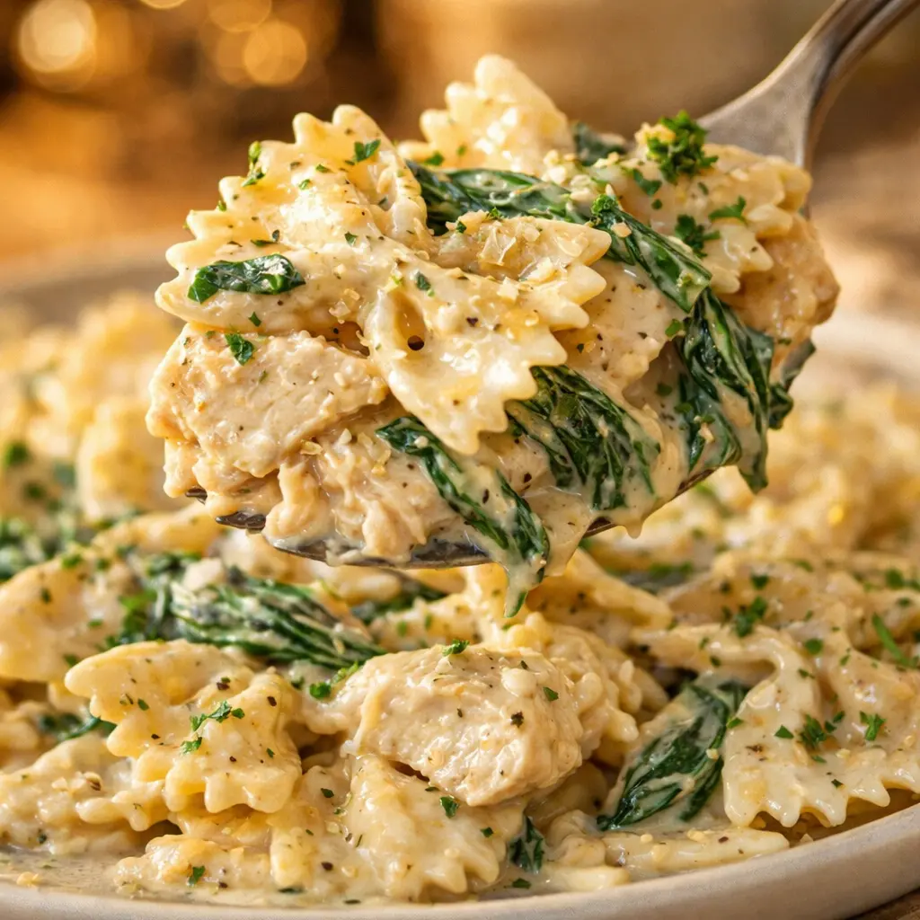 creamy spinach chicken alfredo