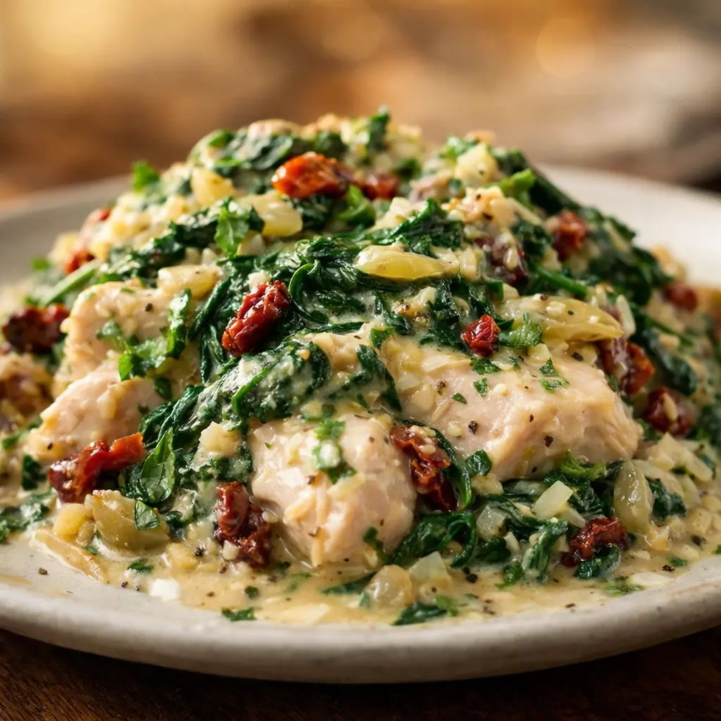 The Ultimate Best Dairy Free Creamy Spinach Chicken Recipe