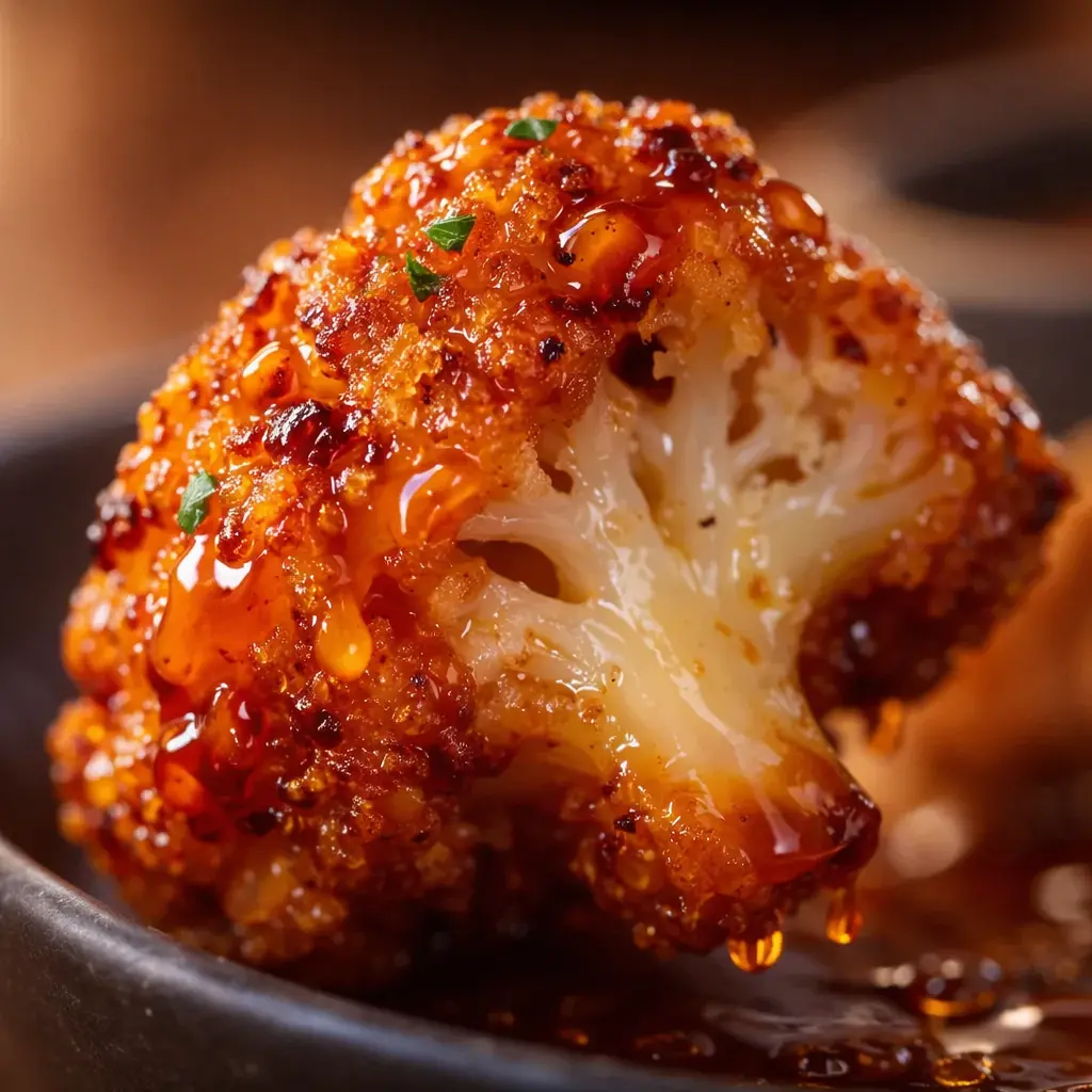 crispy hot honey cauliflower nutrition facts close up