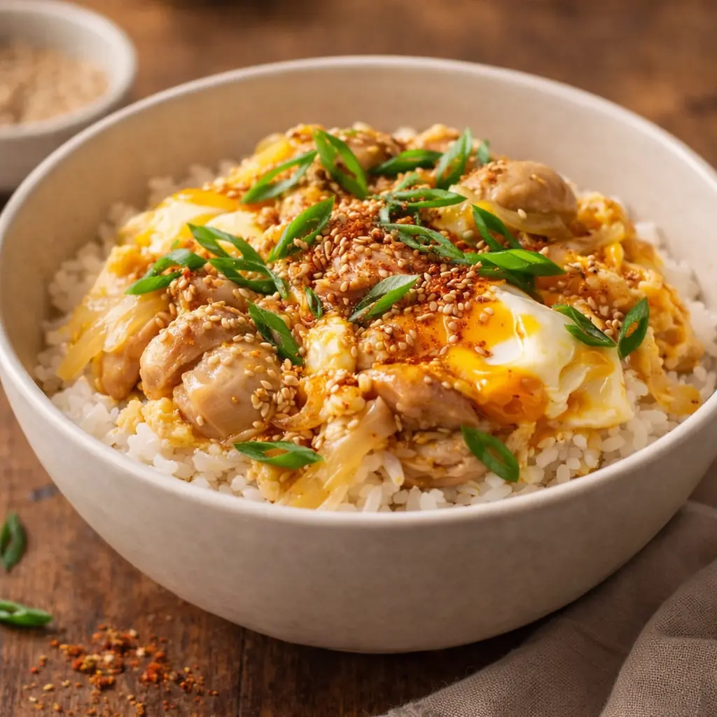 japanese chicken rice bowl recipe final presentation