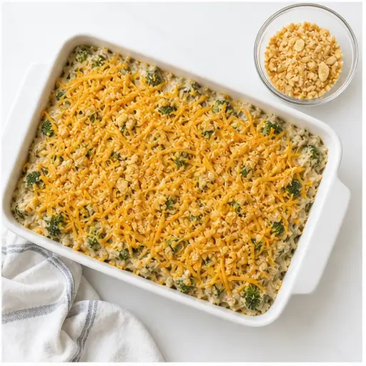 Step 4: Assembling with cheese and cracker topping