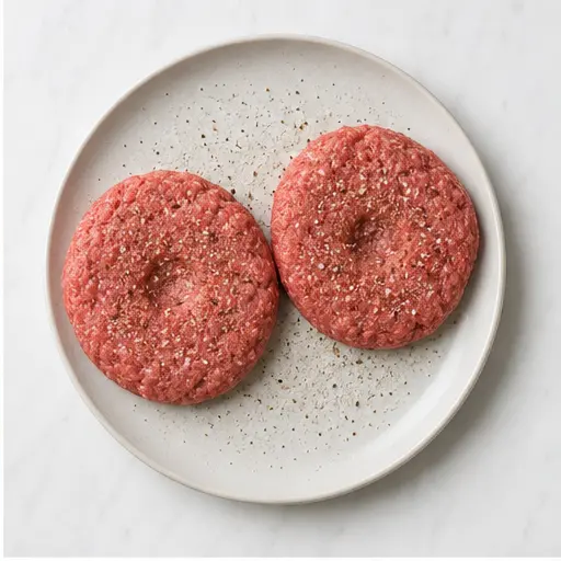 Step 2: Seasoning patties right before grilling