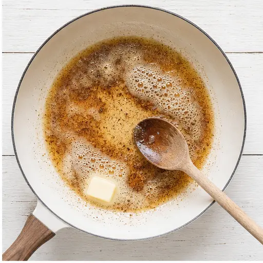 Step 2: Brown butter in a skillet until nutty and golden