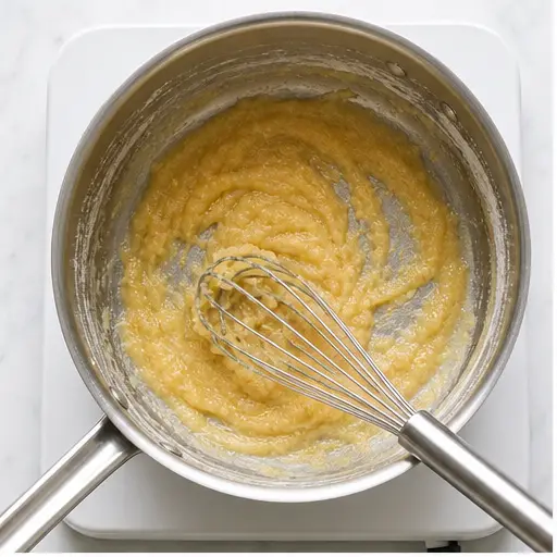 Step 1: Whisking the roux