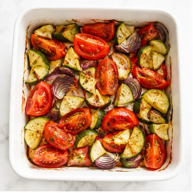 Step 1: Roasting vegetables with oregano