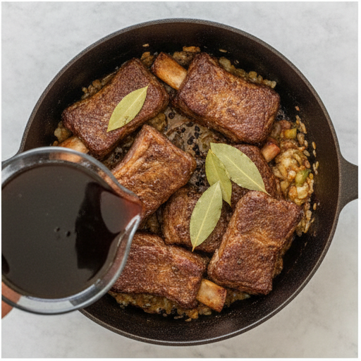 braised beef short ribs - step 4 serving