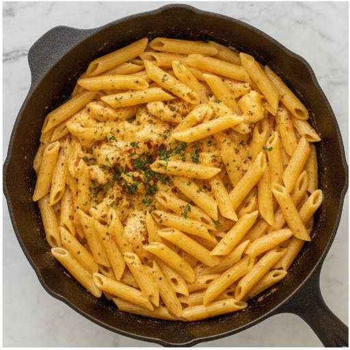 cajun bbq chicken pasta skillet - step 3