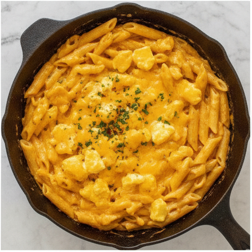 cajun bbq chicken pasta skillet - step 4