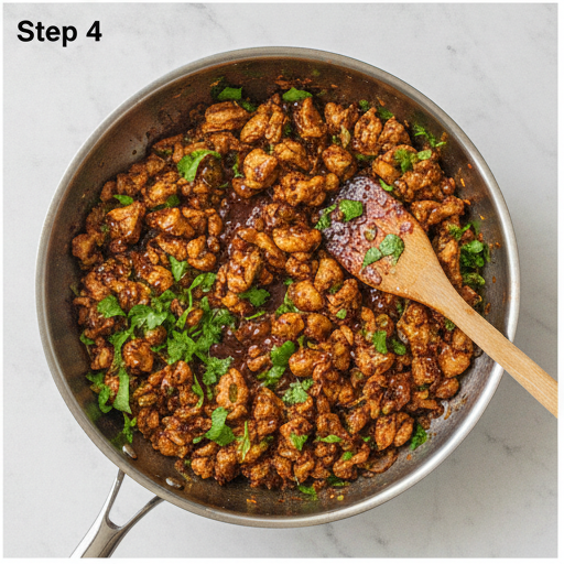 chicken lettuce wraps - step 4