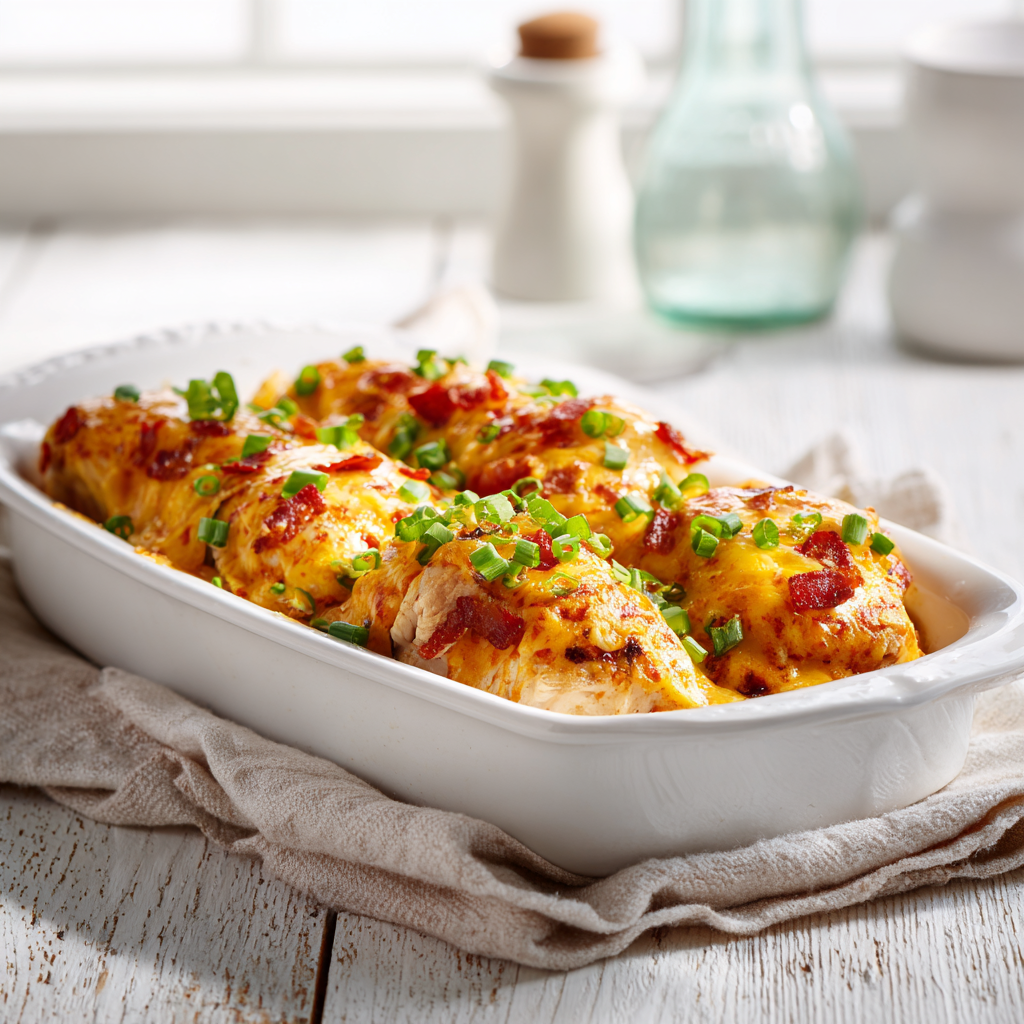 jalapeno popper smothered chicken - final presentation