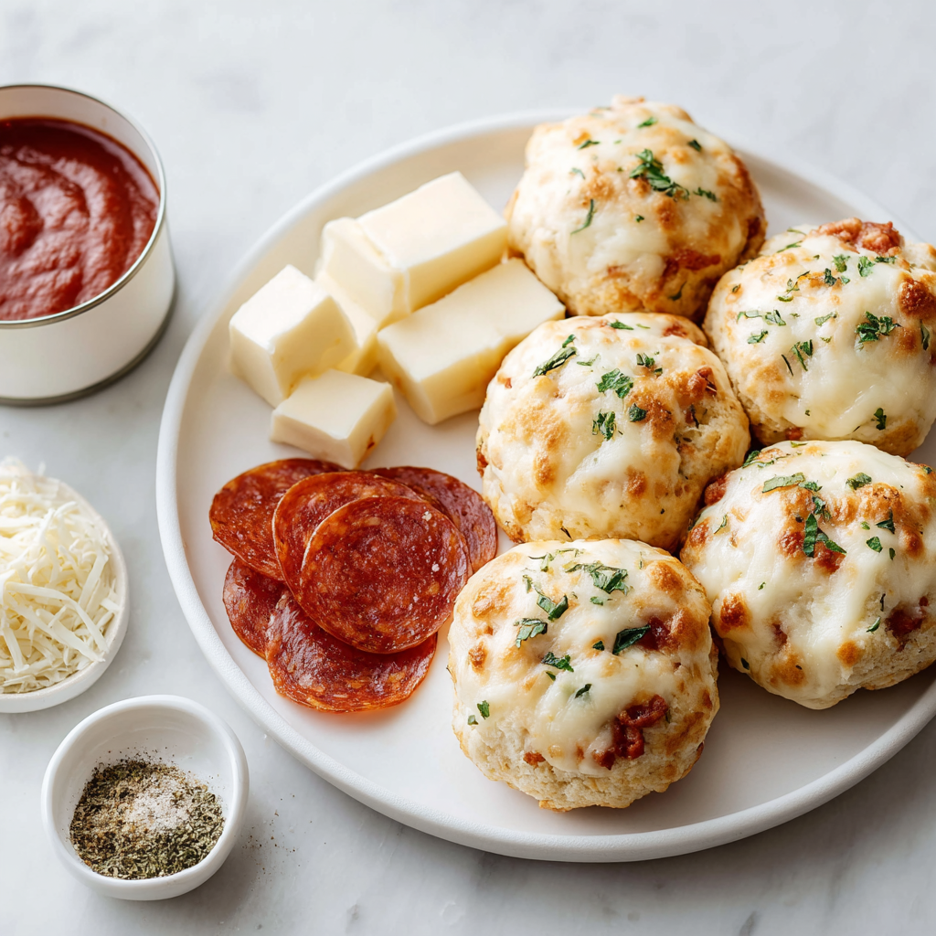 pizza bombs - main ingredients