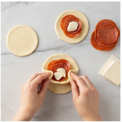 pizza bombs - step 2