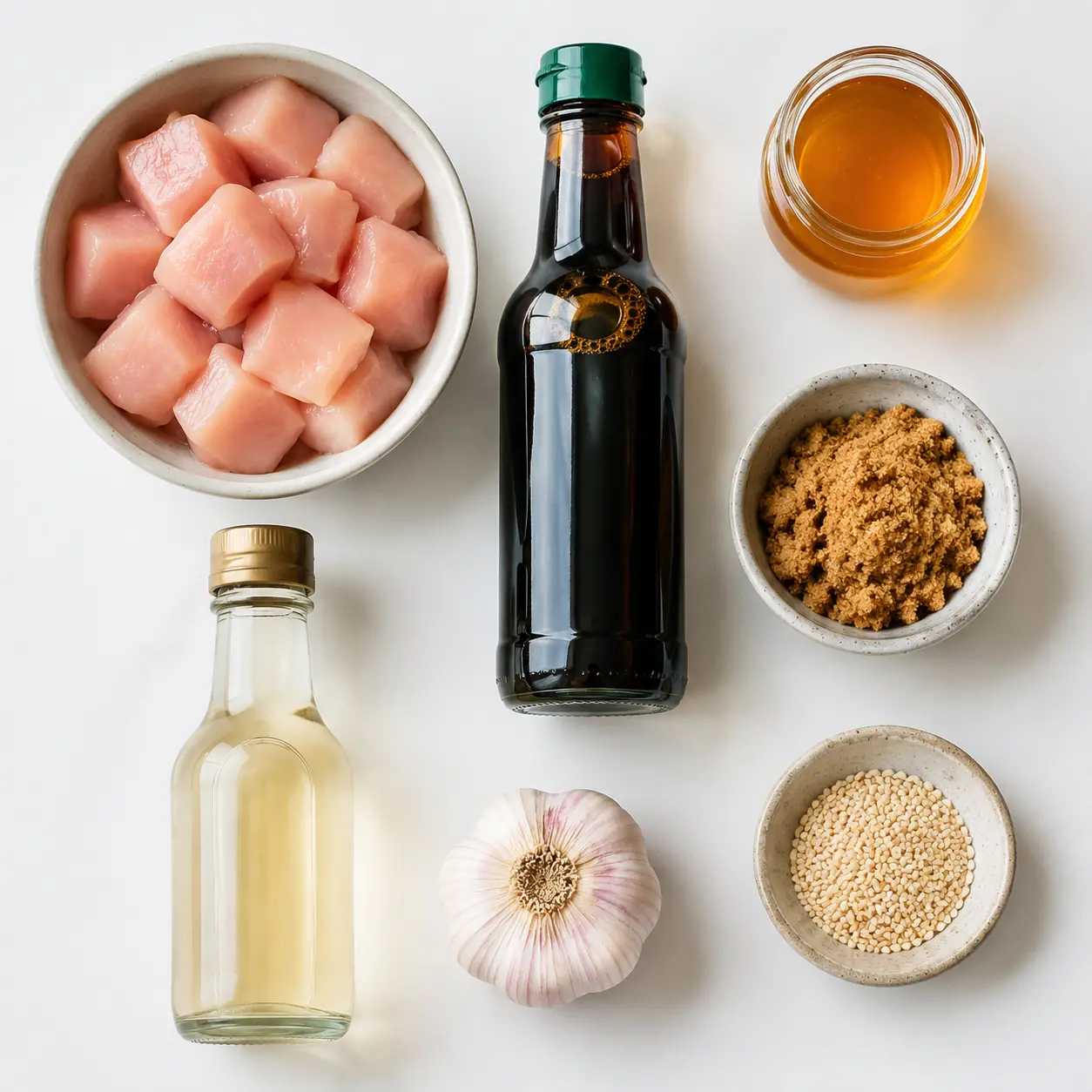 teriyaki chicken - main ingredients