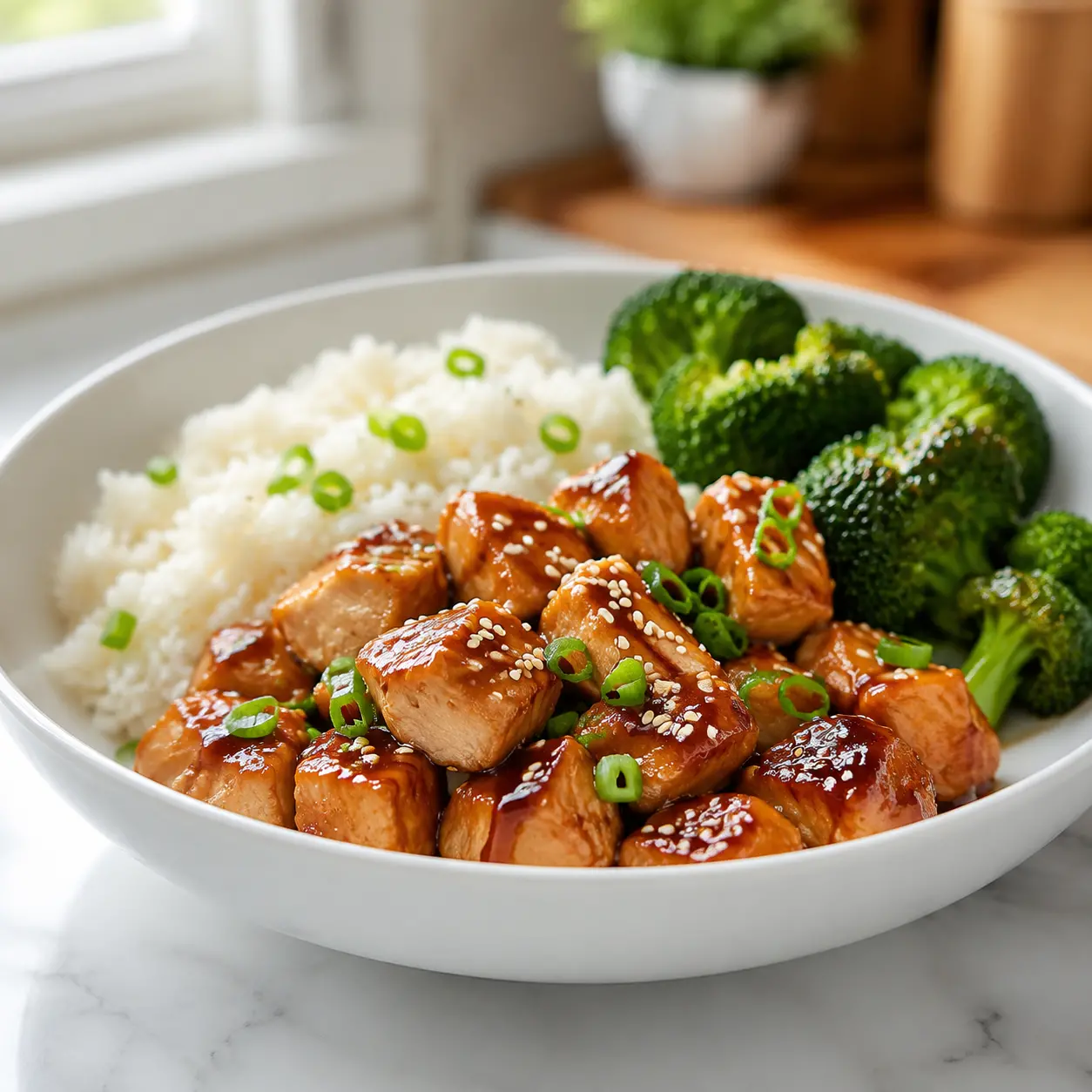 teriyaki chicken - final presentation