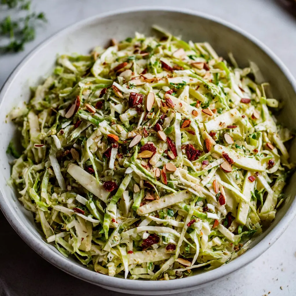 apple brussels sprouts slaw 232556761