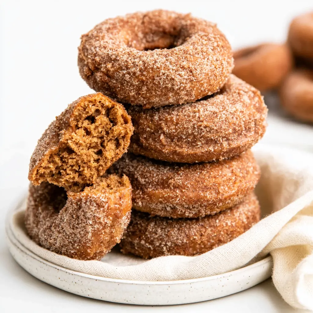 baked apple cider donuts - final presentation