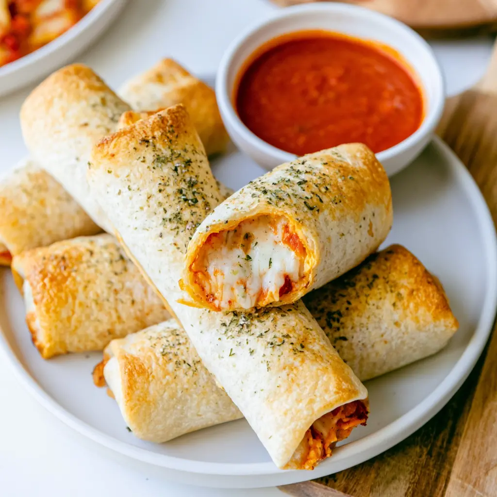 baked pizza wraps - final presentation