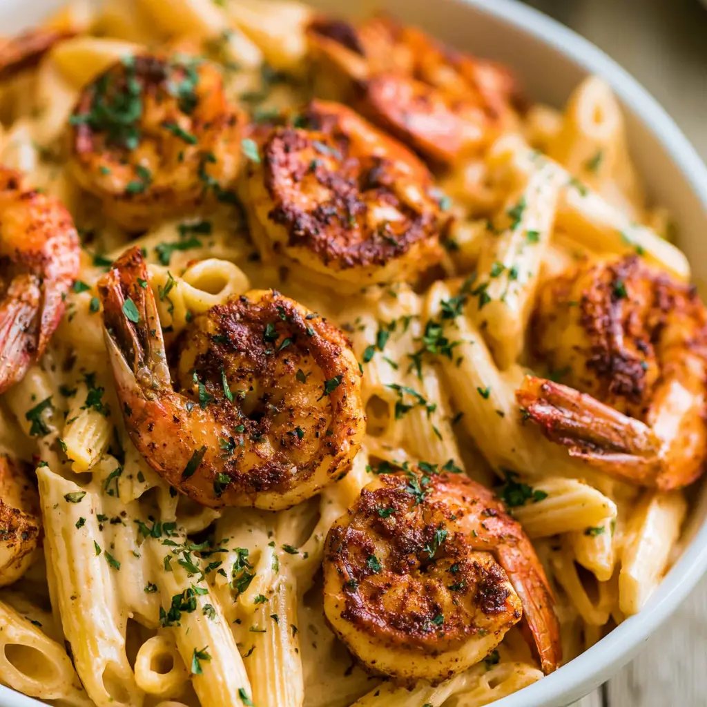 cajun shrimp pasta 406324478