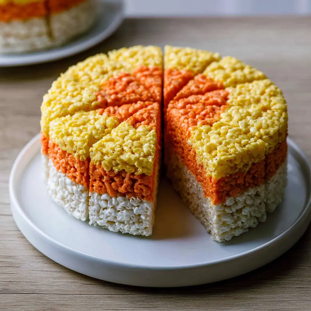 candy corn rice krispie treats 196233769