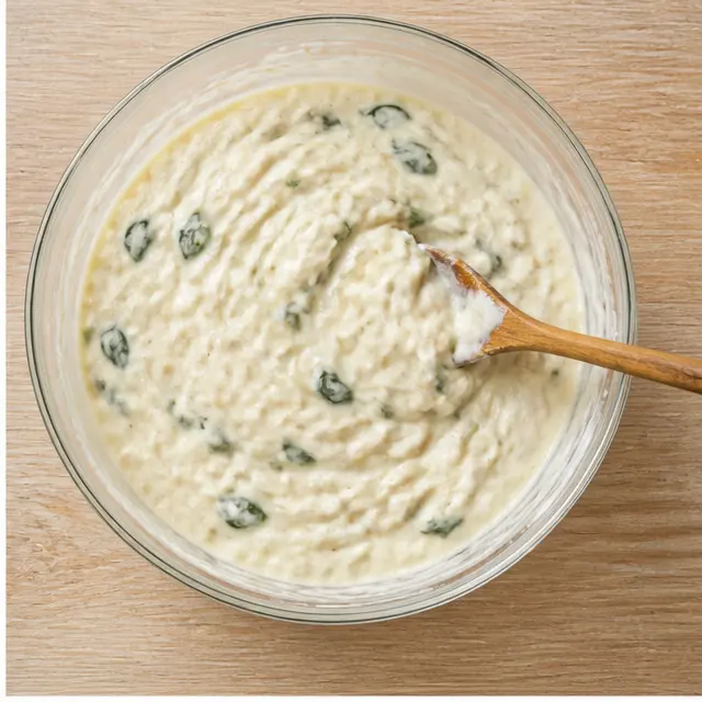 Step 2: Mixing the creamy filling in one bowl