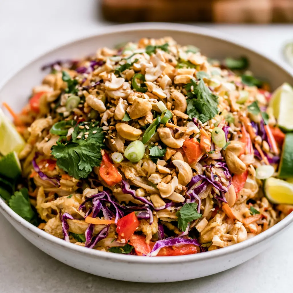 chicken pad thai - final presentation