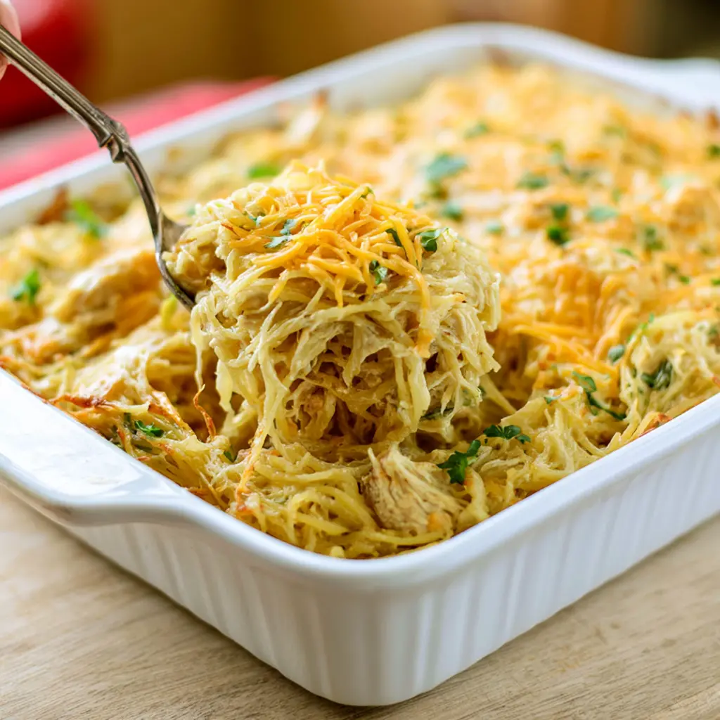 chicken spaghetti - final presentation
