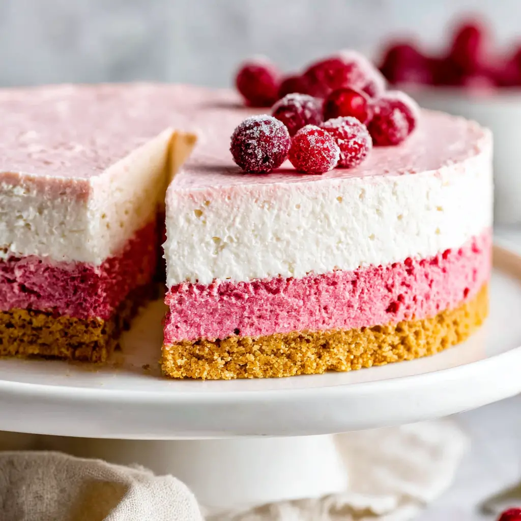 cranberry mousse cheesecake 400637695