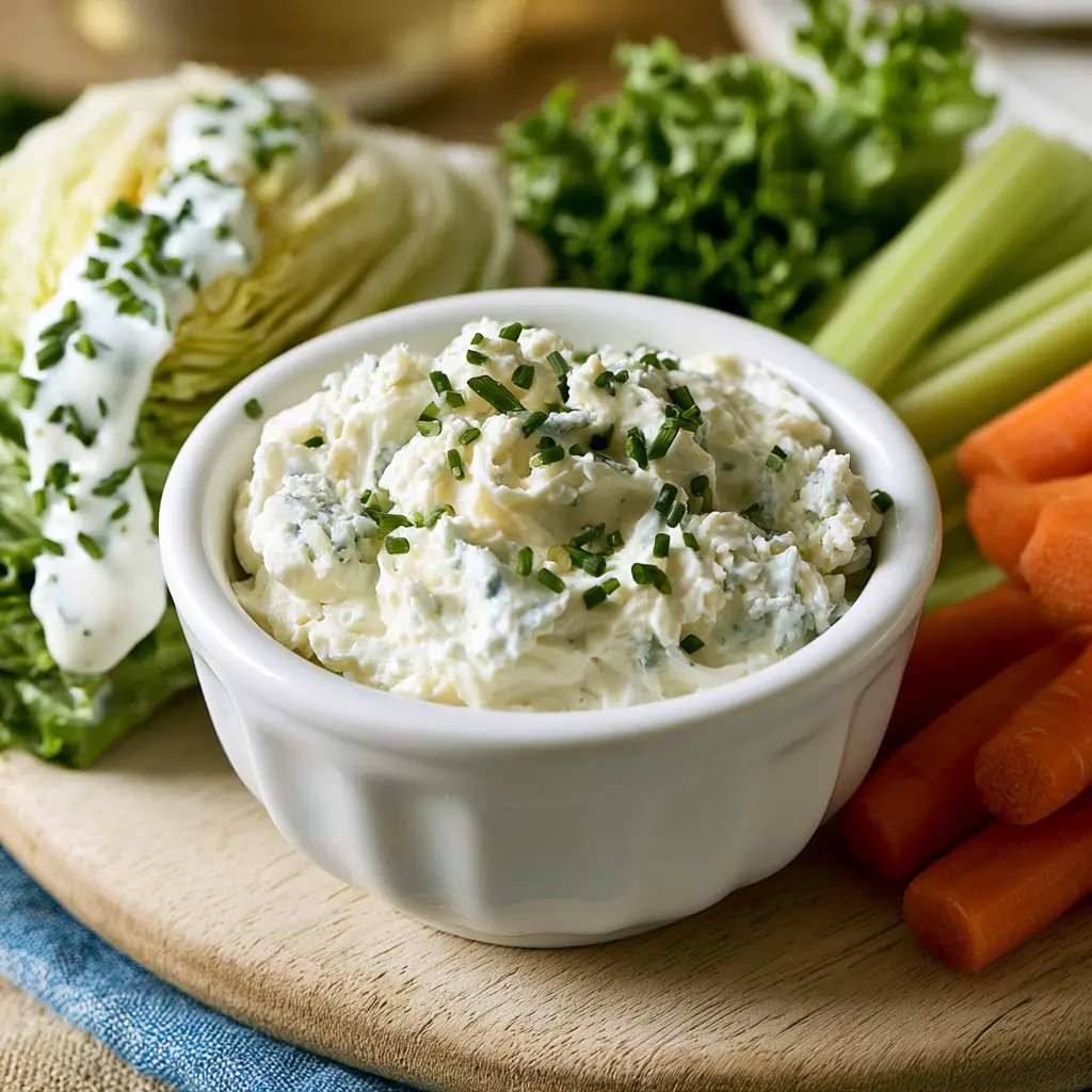 easy blue cheese dressing - final presentation