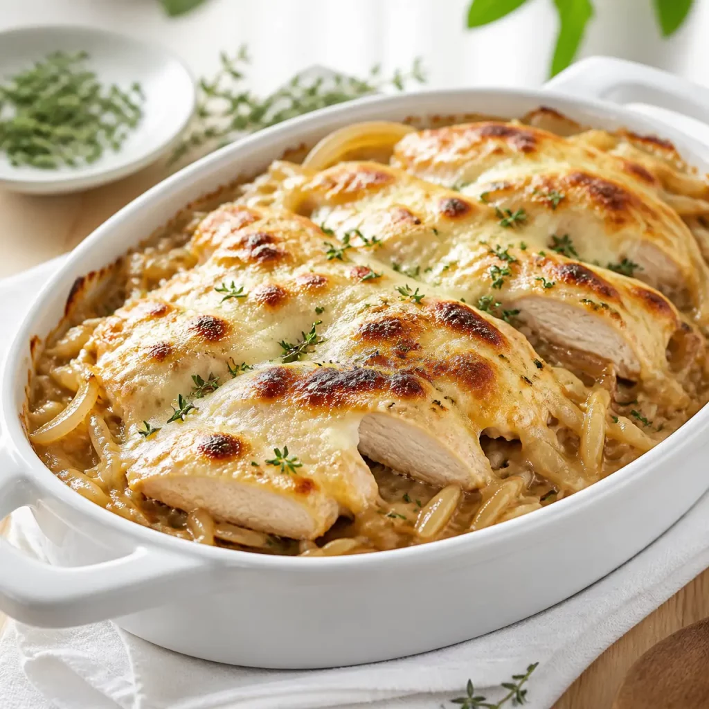french onion chicken orzo casserole 790196994