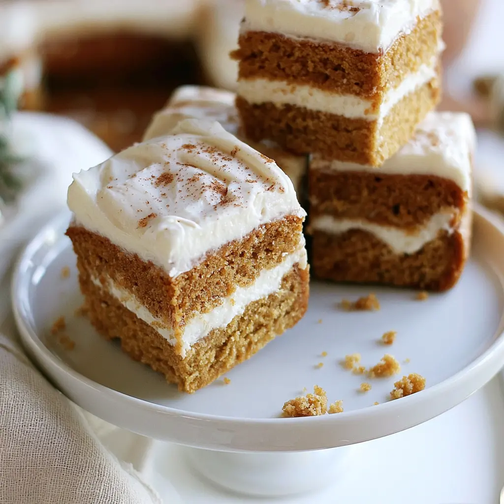 gingerbread cheesecake bars - final presentation
