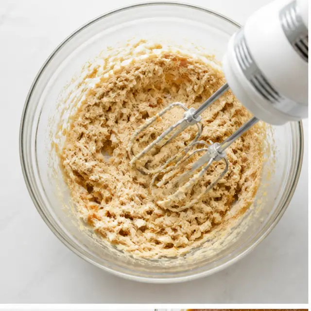 Beat butter, brown sugar, and orange zest until pale and fluffy