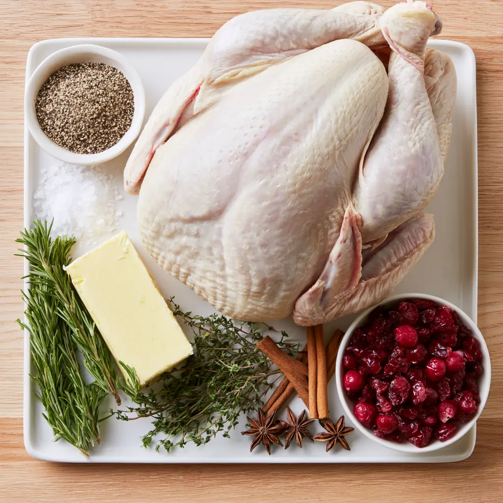 herb butter roasted turkey breast - main ingredients