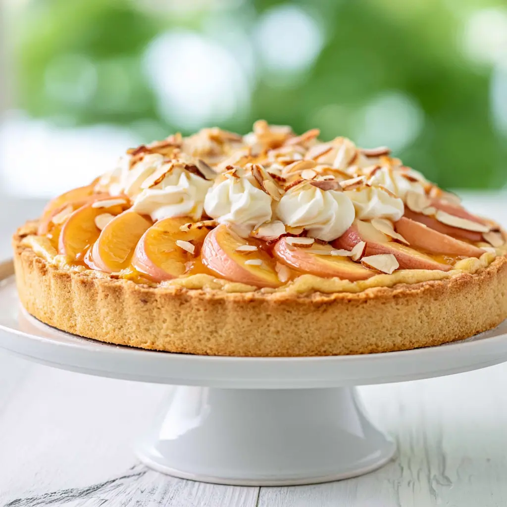 peach and almond tart 356335282