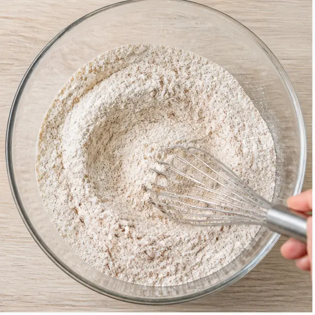 Whisk dry ingredients together