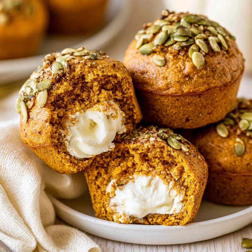 pumpkin cream cheese muffins 251277372
