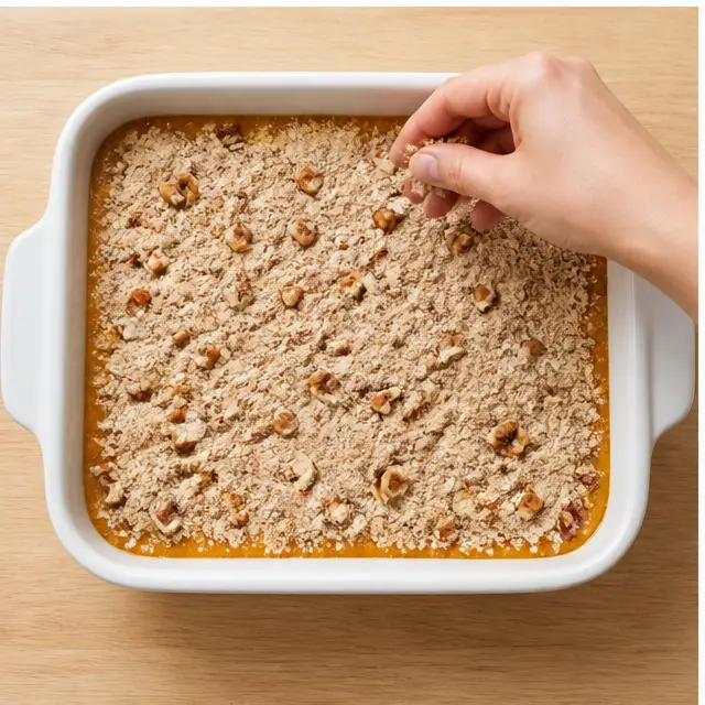 Step 3: Drizzle melted butter over the entire surface