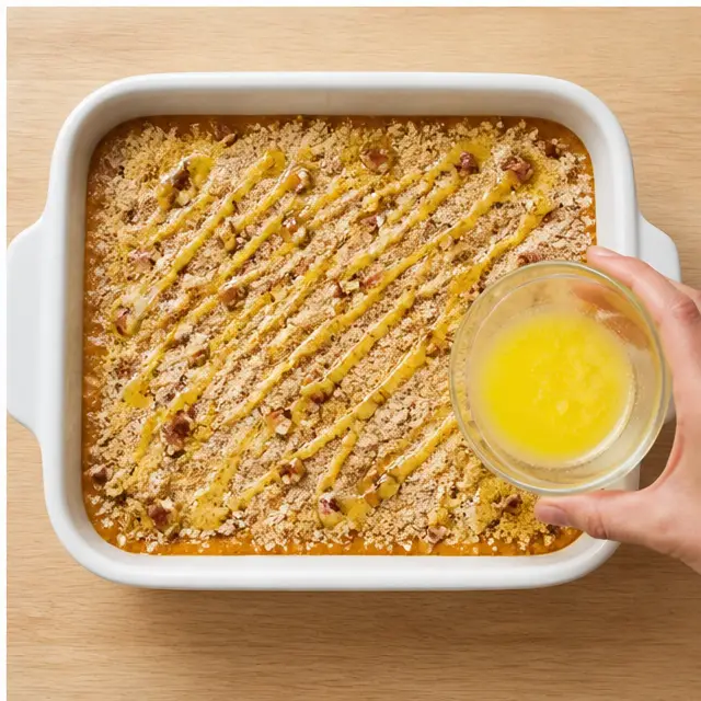 Step 4: Bake until golden and set, then cool