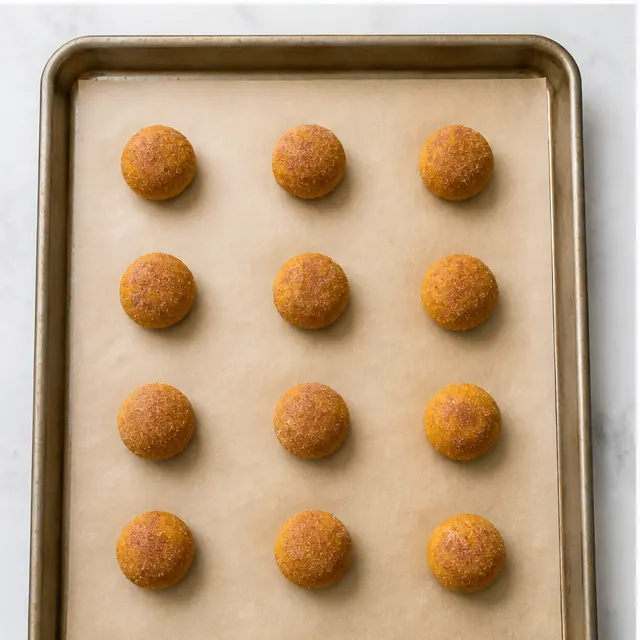 Step 3: Rolling dough balls in cinnamon sugar coating