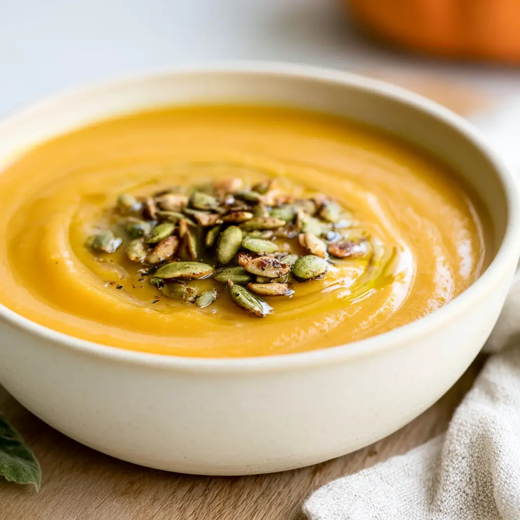 roasted butternut squash apple soup 409699479