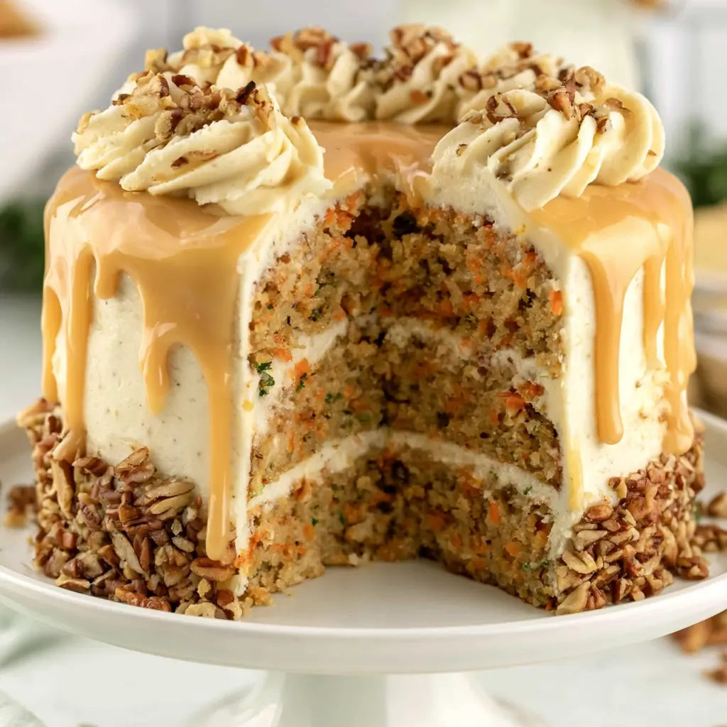 salted caramel carrot cake 676377246
