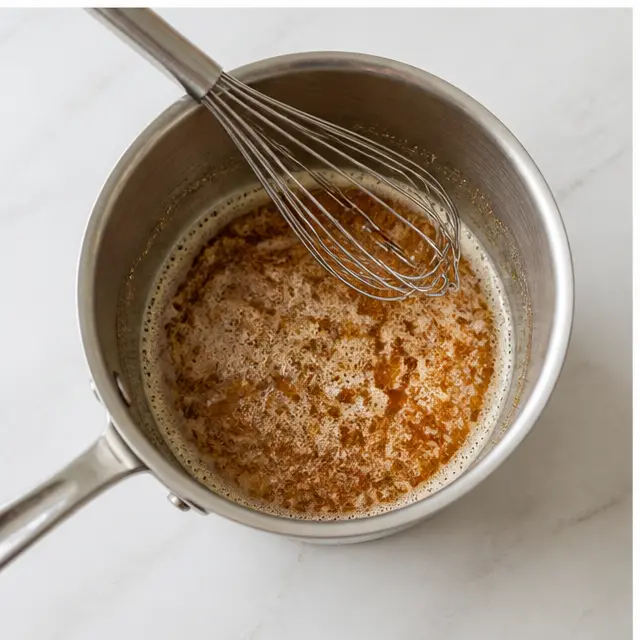Brown the butter until the milk solids turn amber and smell nutty