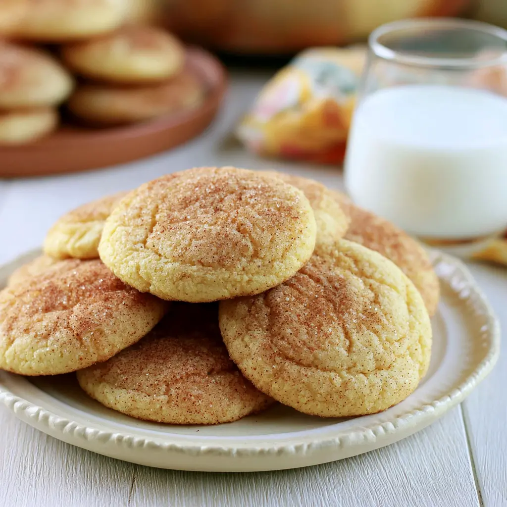 small batch snickerdoodle cookies - final presentation