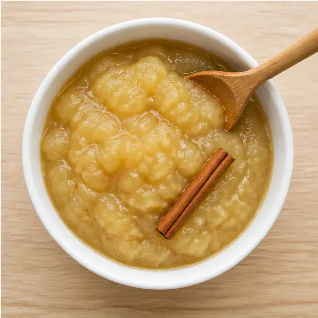 Step 4: serve the finished applesauce warm or chilled