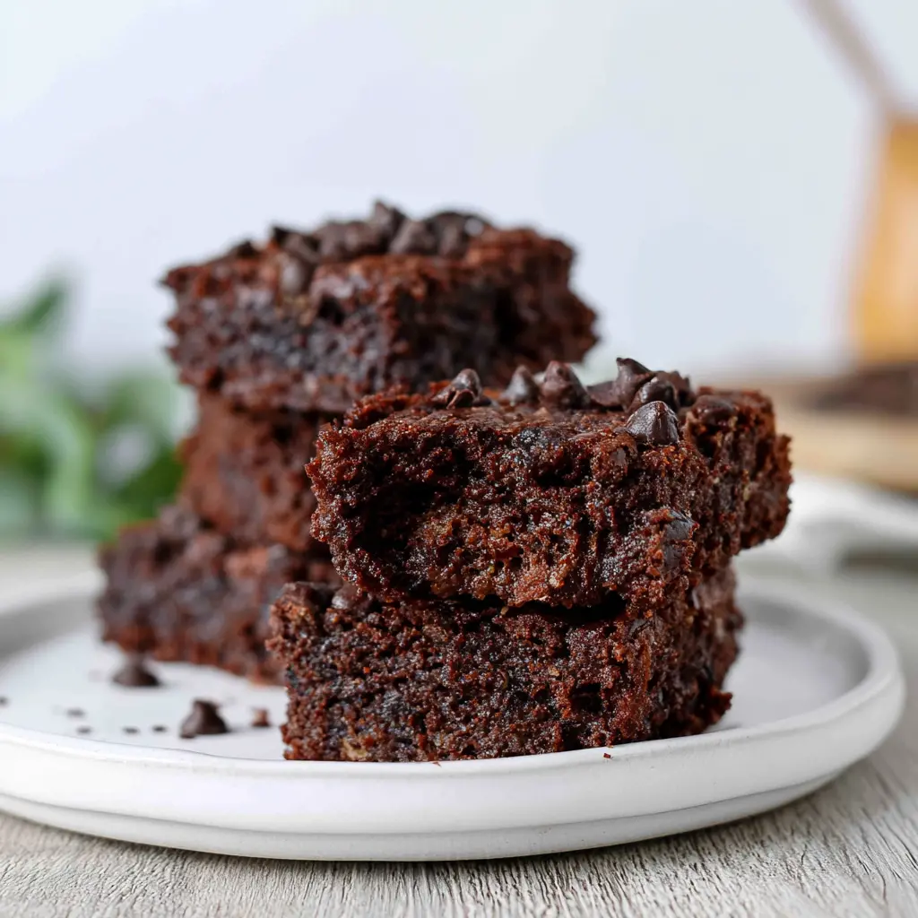threeingredient banana brownies - final presentation