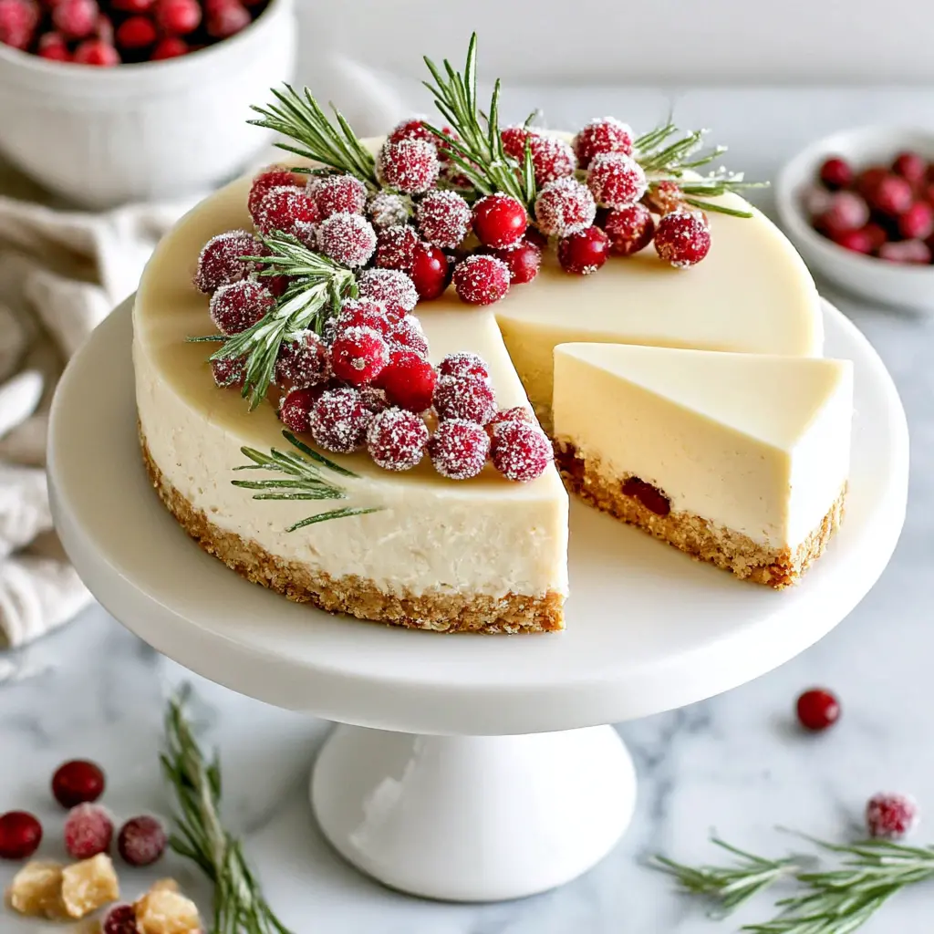 white chocolate cranberry tart - final presentation