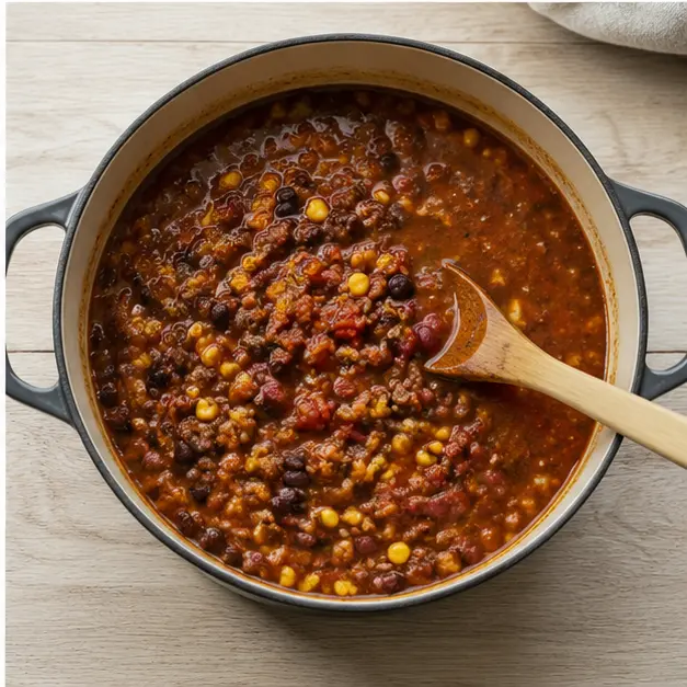 Step 4: Simmer soup until flavors meld
